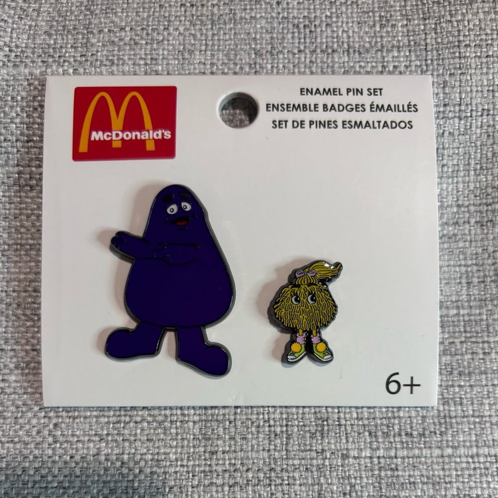 Loungefly McDonald's Grimace & Fry Kid Enamel Pin Set